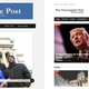 The Morningside Post’s site, before (left) and after the conversion (right).